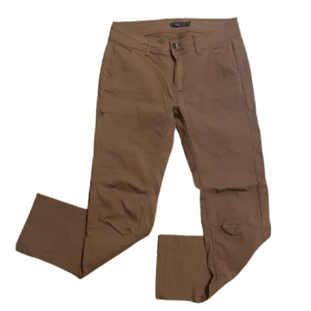 Prana Hiking Gorpcore Lightweight Roll-up Tan Brown Pants - Women’s 6
